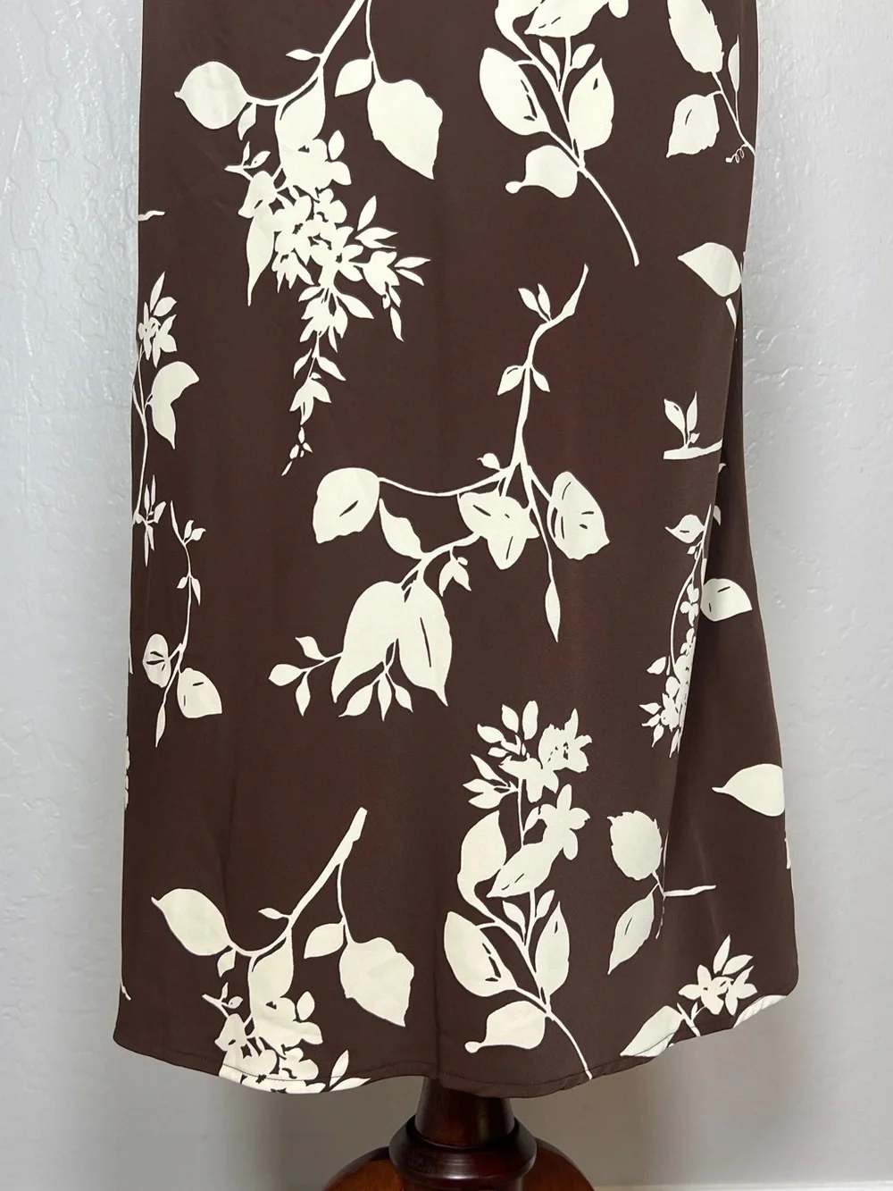 ABERCROMBIE & FITCH Women’s Size SP Petite Brown Julia Slip Cutout Maxi Dress